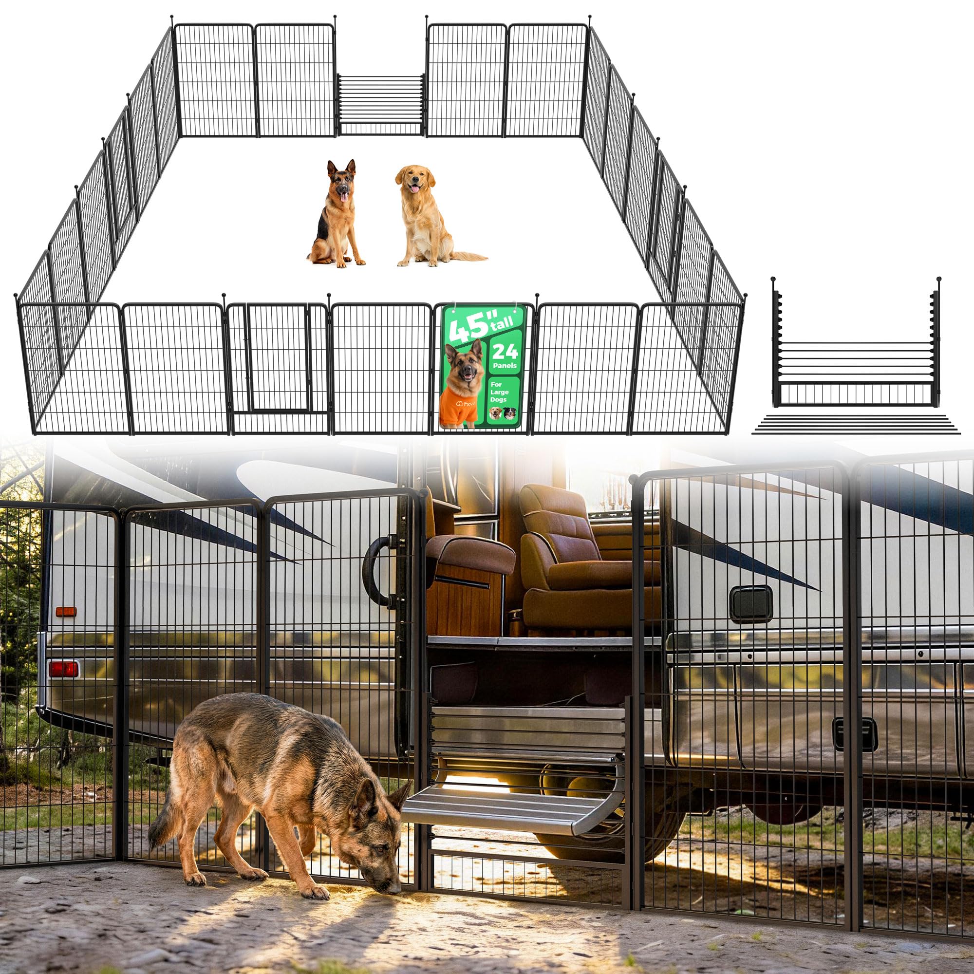 FXW Instant Dog Playpen, RV Camping, Outdoor & Yard