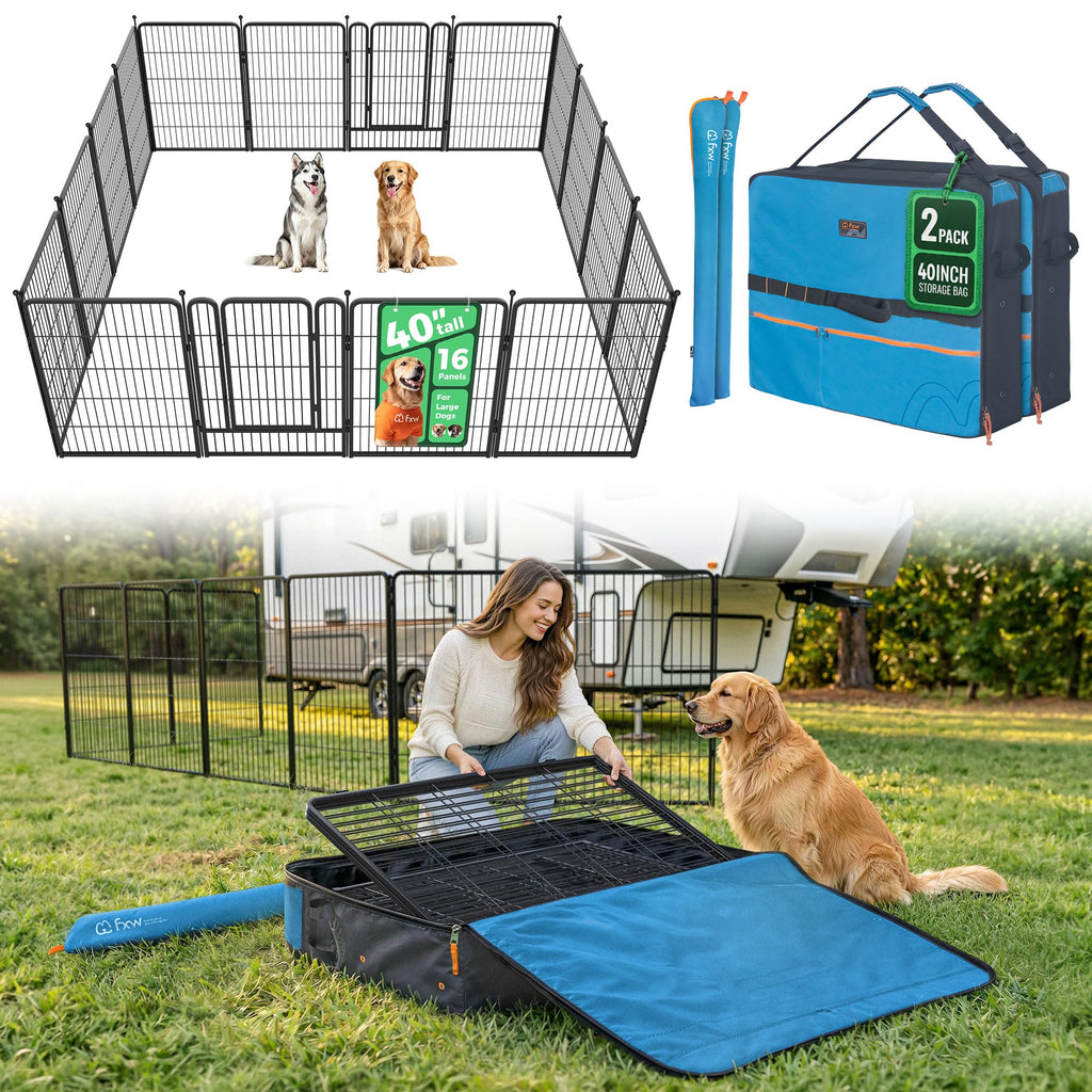 FXW Rollick Dog Playpen, Indoor, Yard & RV Camping