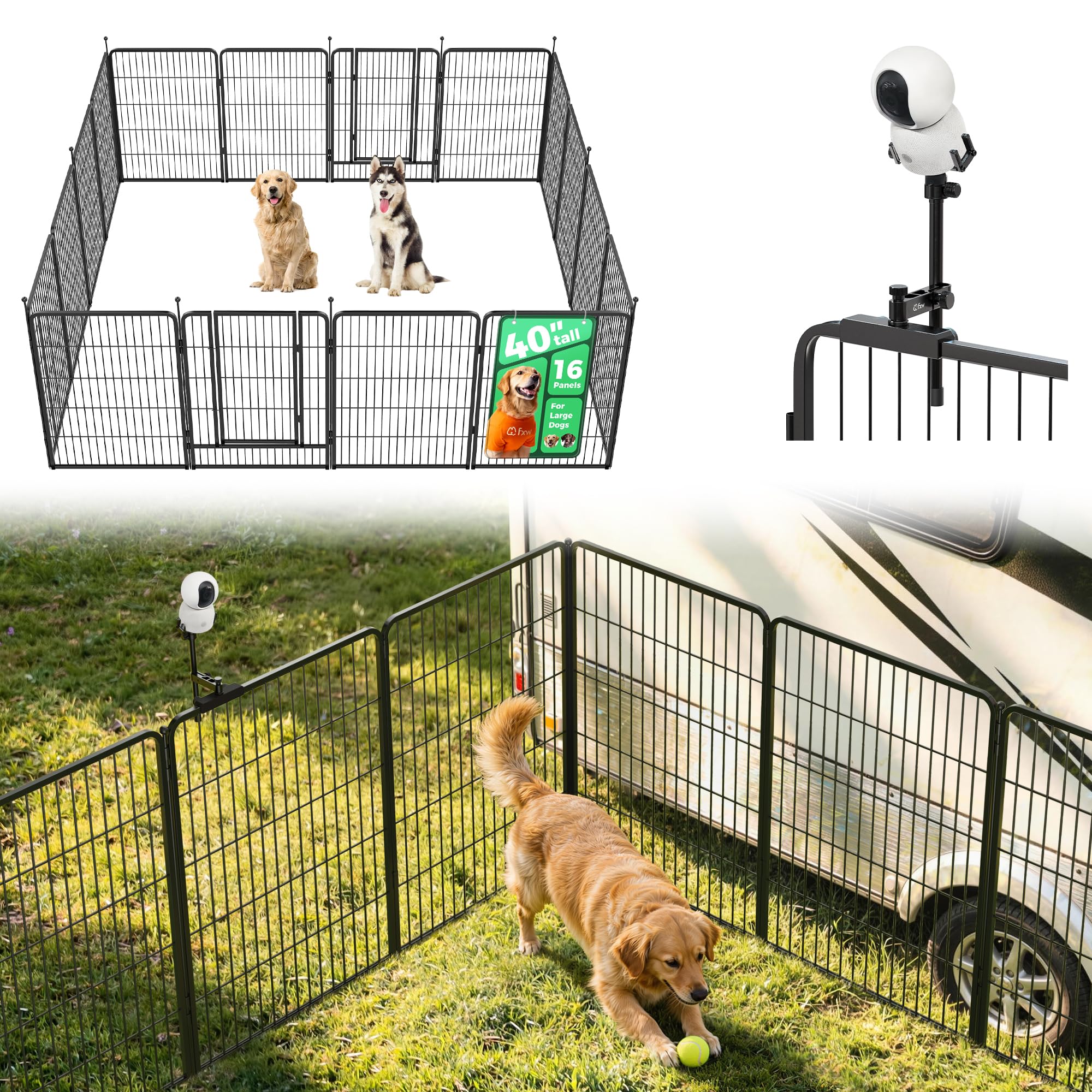 FXW Instant Dog Playpen, RV Camping, Outdoor & Yard
