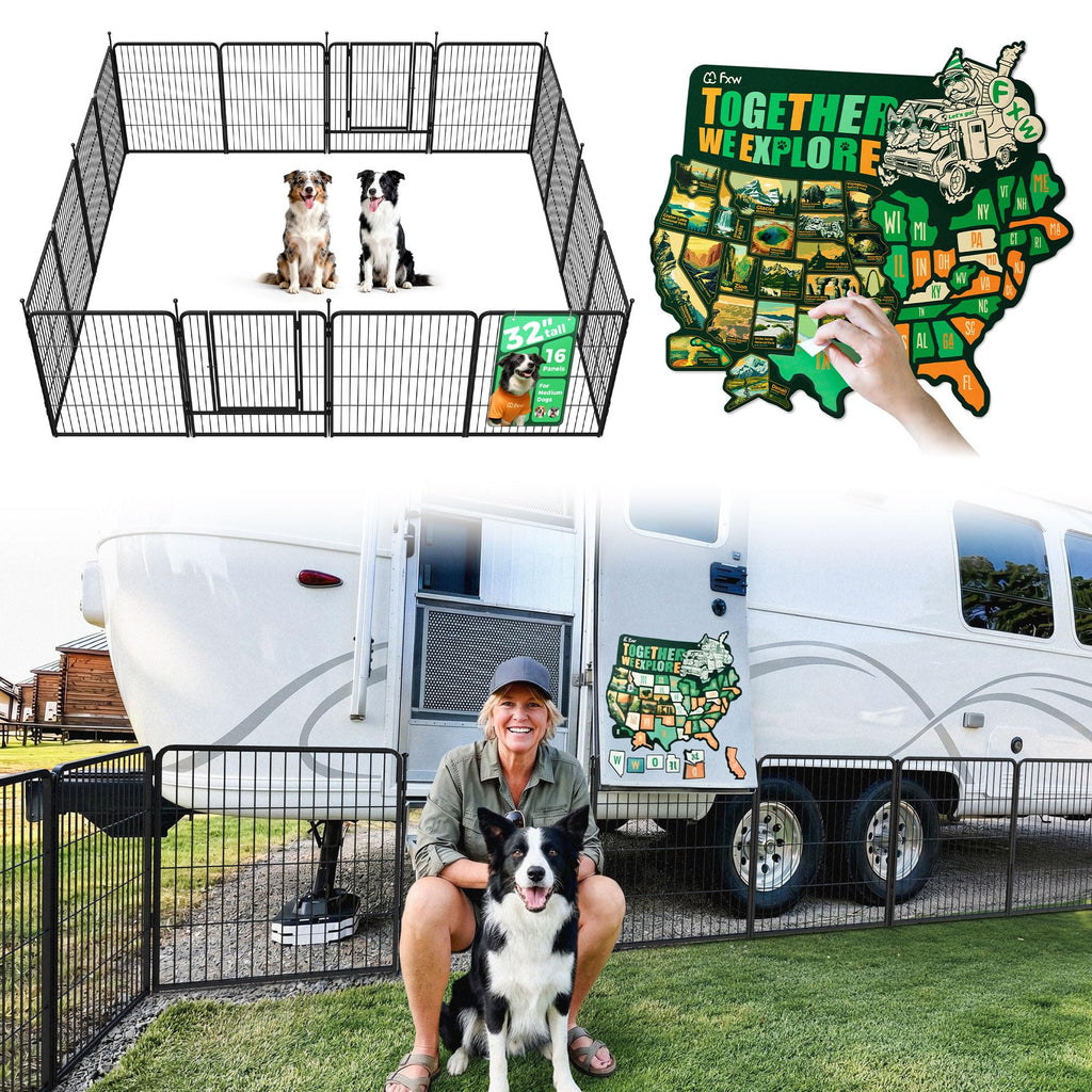 FXW Instant Dog Playpen, RV Camping, Outdoor & Yard