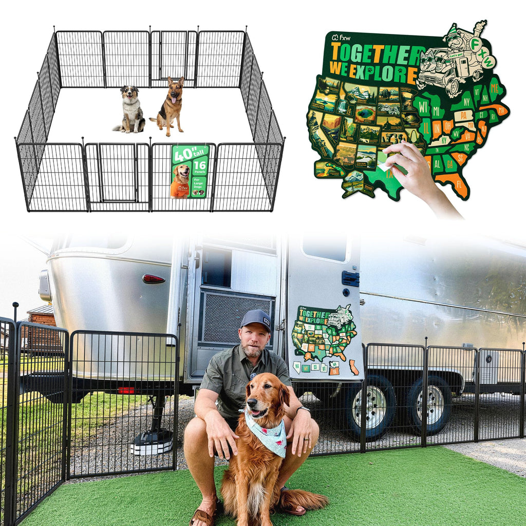 FXW Instant Dog Playpen, RV Camping, Outdoor & Yard