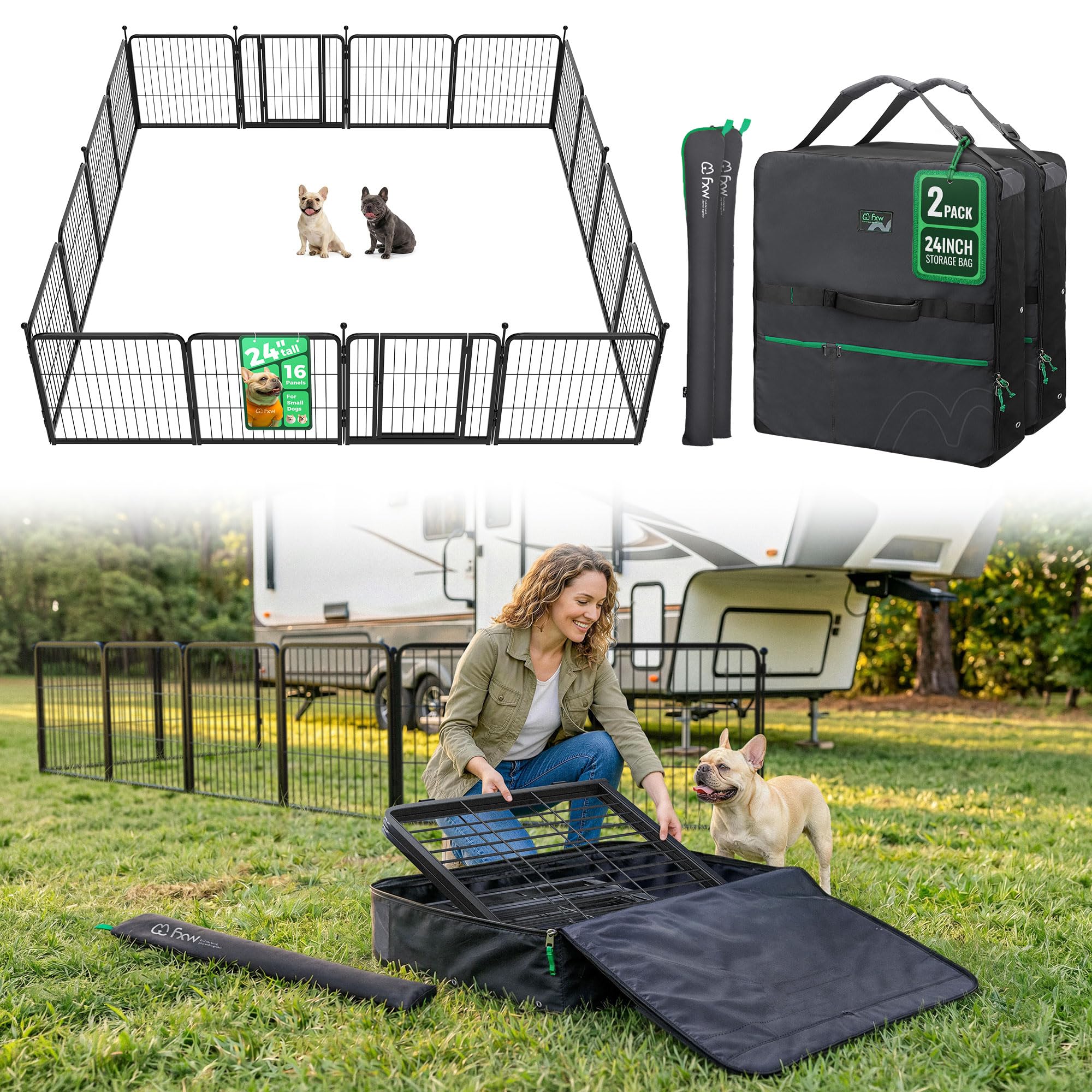 FXW Instant Dog Playpen, RV Camping, Outdoor & Yard