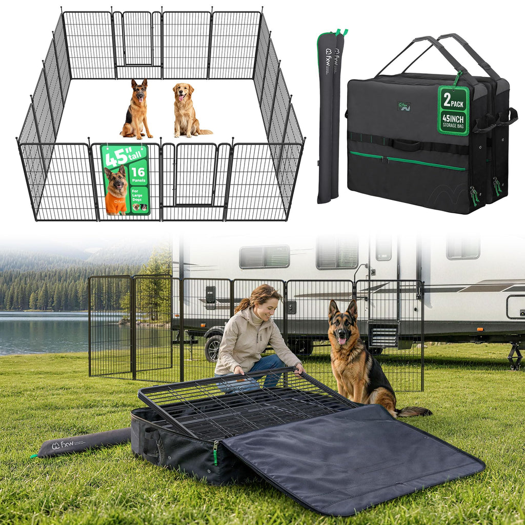 FXW Rollick Dog Playpen, Indoor, Yard & RV Camping