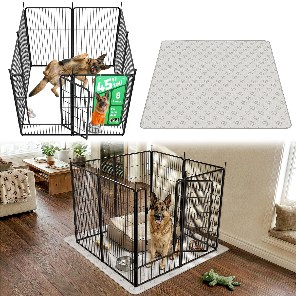 FXW Rollick Dog Playpen, Indoor, Yard & RV Camping
