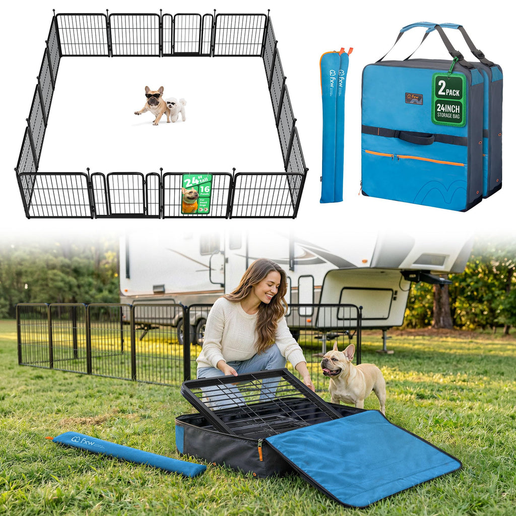 FXW Rollick Dog Playpen, Indoor, Yard & RV Camping