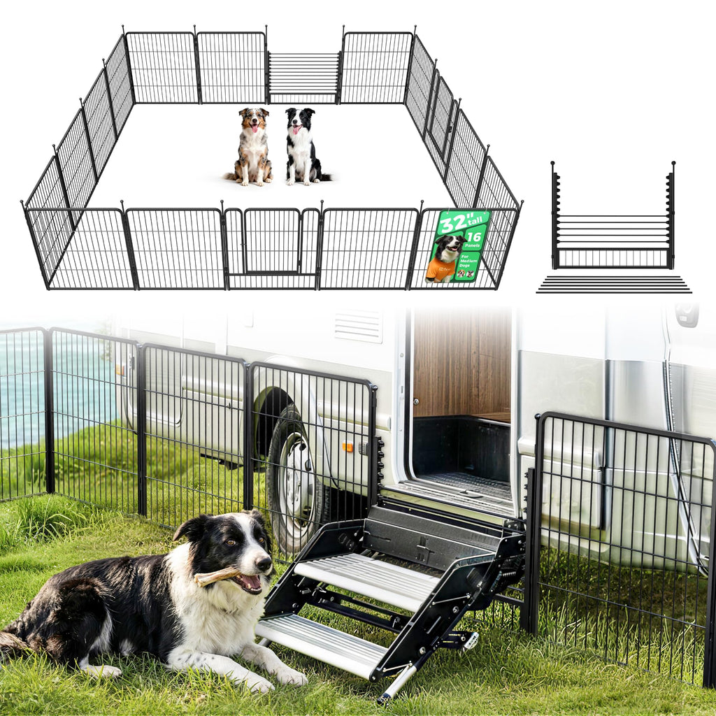 FXW Rollick Dog Playpen, Indoor, Yard & RV Camping