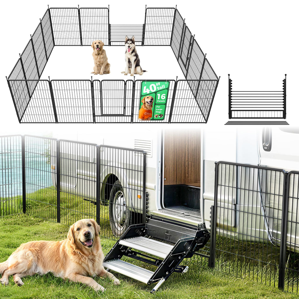 FXW Rollick Dog Playpen, Indoor, Yard & RV Camping