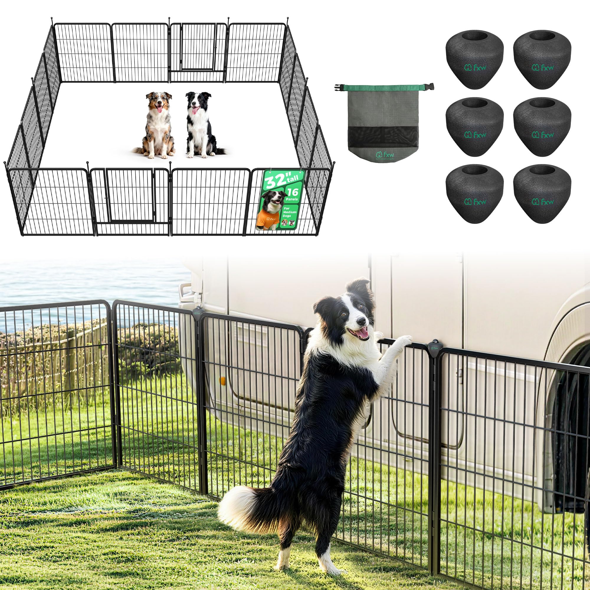 FXW Instant Dog Playpen, RV Camping, Outdoor & Yard